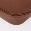 Burberrys Shoulder Bag Leather Brown Gold Auth ep14756-15