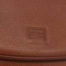 Burberrys Shoulder Bag Leather Brown Gold Auth ep14756-17