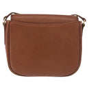Burberrys Shoulder Bag Leather Brown Gold Auth ep14756-2