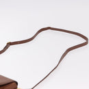 Burberrys Shoulder Bag Leather Brown Gold Auth ep14756-8