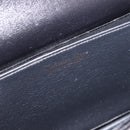 Christian Dior Chain Shoulder Bag Leather Black Gold Auth ep14757A-11