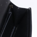 Christian Dior Chain Shoulder Bag Leather Black Gold Auth ep14757A-18