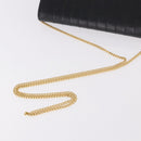 Christian Dior Chain Shoulder Bag Leather Black Gold Auth ep14757A-7