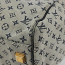 LOUIS VUITTON Monogram Mini Josephine GM Hand Bag Blue M92211 LV Auth ep14758-16