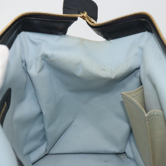 LOUIS VUITTON Monogram Mini Josephine GM Hand Bag Blue M92211 LV Auth ep14758