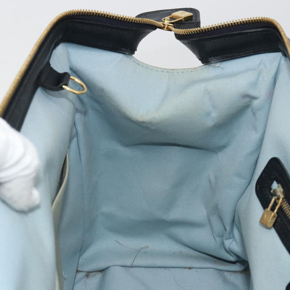 LOUIS VUITTON Monogram Mini Josephine GM Hand Bag Blue M92211 LV Auth ep14758