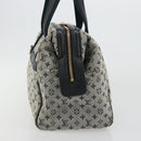 LOUIS VUITTON Monogram Mini Josephine GM Hand Bag Blue M92211 LV Auth ep14758-3