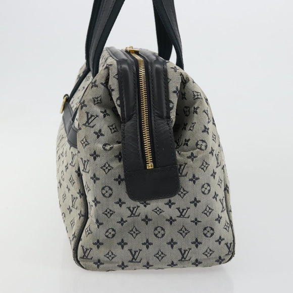 LOUIS VUITTON Monogram Mini Josephine GM Hand Bag Blue M92211 LV Auth ep14758