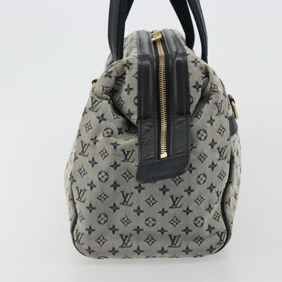 LOUIS VUITTON Monogram Mini Josephine GM Hand Bag Blue M92211 LV Auth ep14758