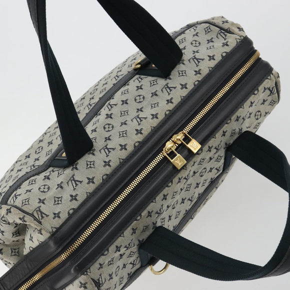 LOUIS VUITTON Monogram Mini Josephine GM Hand Bag Blue M92211 LV Auth ep14758