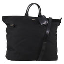 GUCCI Hand Bag Canvas 2way Black Silver 019 2020 0282 08 Auth ep14763-1