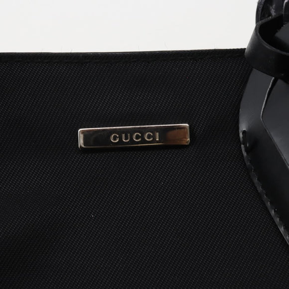 GUCCI Hand Bag Canvas 2way Black Silver 019 2020 0282 08 Auth ep14763