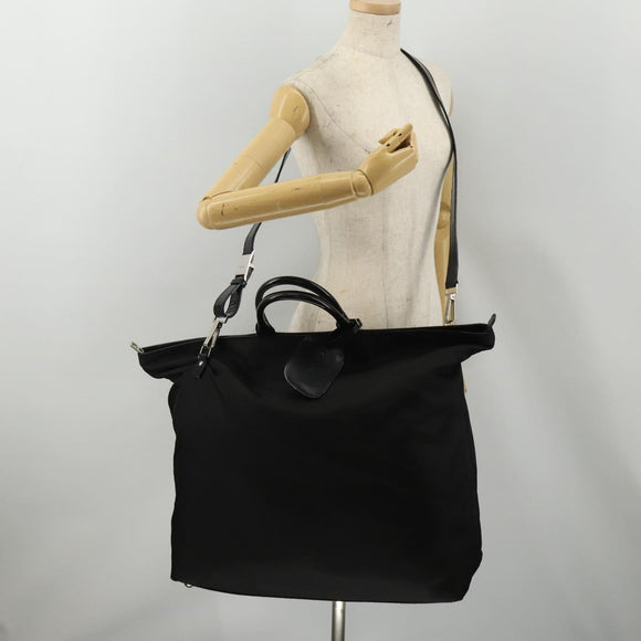 GUCCI Hand Bag Canvas 2way Black Silver 019 2020 0282 08 Auth ep14763