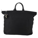 GUCCI Hand Bag Canvas 2way Black Silver 019 2020 0282 08 Auth ep14763-3