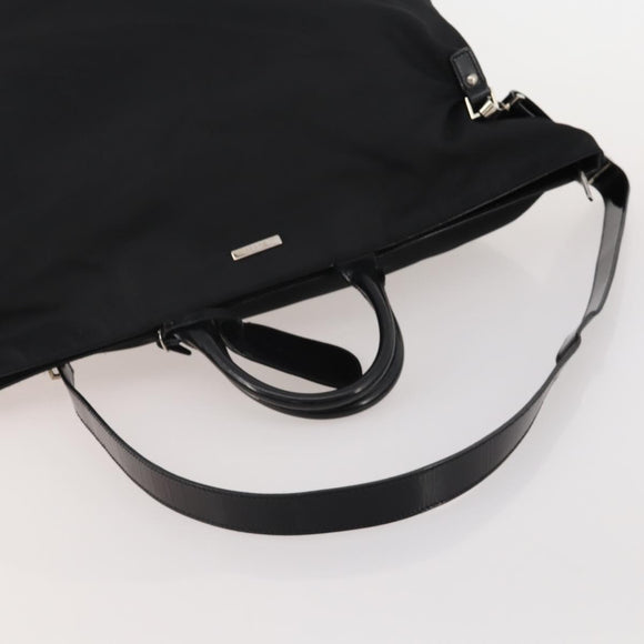 GUCCI Hand Bag Canvas 2way Black Silver 019 2020 0282 08 Auth ep14763
