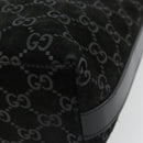 GUCCI GG Canvas Shoulder Bag Black Silver 000 0602 Auth ep14767-15