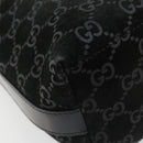 GUCCI GG Canvas Shoulder Bag Black Silver 000 0602 Auth ep14767-16