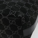 GUCCI GG Canvas Shoulder Bag Black Silver 000 0602 Auth ep14767-17