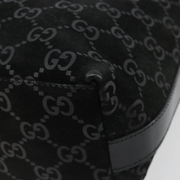GUCCI GG Canvas Shoulder Bag Black Silver 000 0602 Auth ep14767