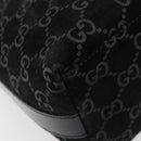 GUCCI GG Canvas Shoulder Bag Black Silver 000 0602 Auth ep14767-18