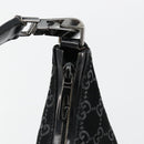 GUCCI GG Canvas Shoulder Bag Black Silver 000 0602 Auth ep14767-9
