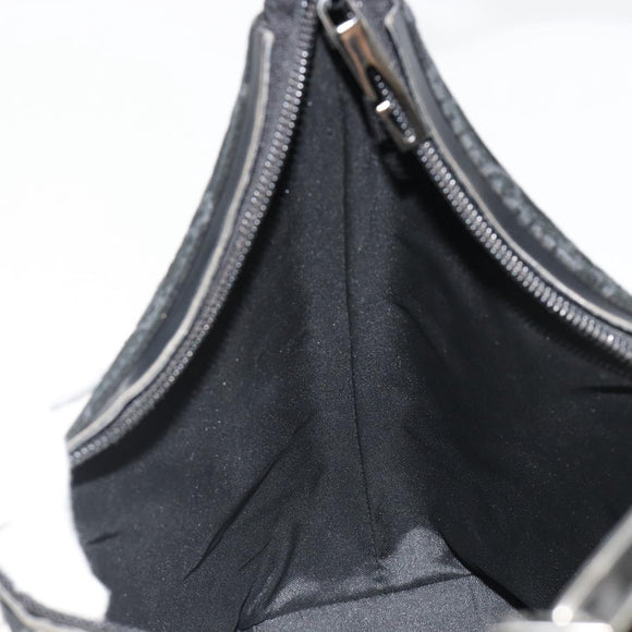 GUCCI GG Canvas Shoulder Bag Black Silver 000 0602 Auth ep14767