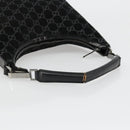 GUCCI GG Canvas Shoulder Bag Black Silver 000 0602 Auth ep14767-7