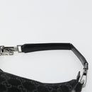 GUCCI GG Canvas Shoulder Bag Black Silver 000 0602 Auth ep14767-14