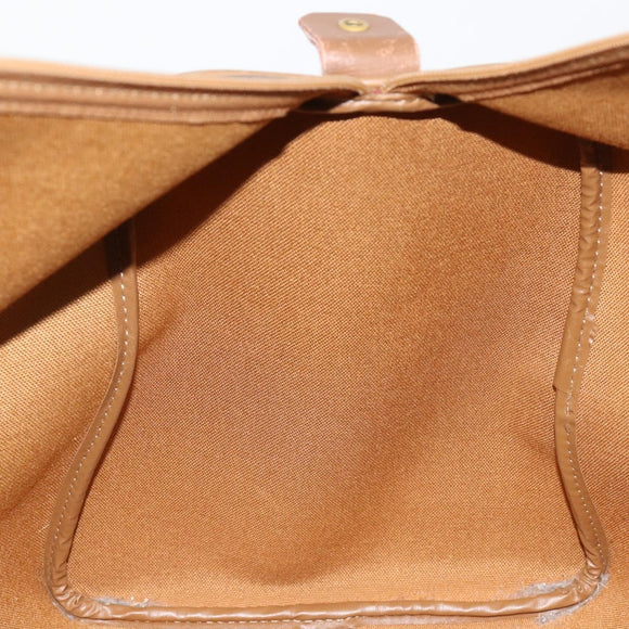Christian Dior Honeycomb Canvas Boston Bag PVC Black Gold Auth ep14768