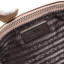 PRADA Hand Bag Leather Ivory Silver Auth ep14770A-17