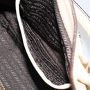 PRADA Hand Bag Leather Ivory Silver Auth ep14770A-23