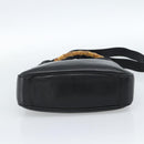 GUCCI Bamboo Hand Bag Leather 2way Black Gold 001 1638 Auth ep14771-11