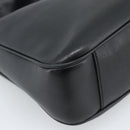 GUCCI Bamboo Hand Bag Leather 2way Black Gold 001 1638 Auth ep14771-13