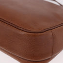 Burberrys Shoulder Bag Leather Brown Gold Auth ep14772-16