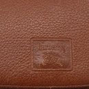 Burberrys Shoulder Bag Leather Brown Gold Auth ep14772-17