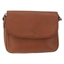 Burberrys Shoulder Bag Leather Brown Gold Auth ep14772-13