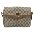 GUCCI GG Supreme Web Sherry Line Tasche PVC Beige Gold 904 02 084 Auth ep14773-13