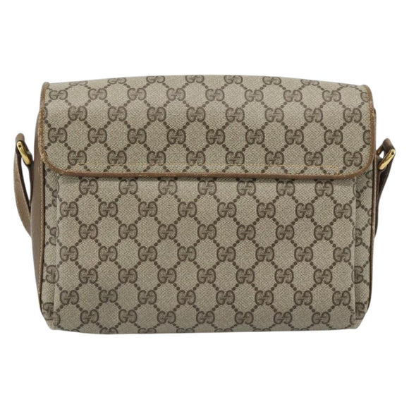 GUCCI GG Supreme Web Sherry Line Tasche PVC Beige Gold 904 02 084 Auth ep14773