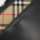 BURBERRY Hand Bag Leather Black Silver Auth ep14775A-14