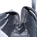 BURBERRY Hand Bag Leather Black Silver Auth ep14775A-18
