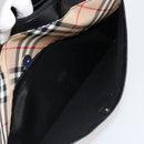 BURBERRY Hand Bag Leather Black Silver Auth ep14775A-22