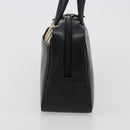 BURBERRY Hand Bag Leather Black Silver Auth ep14775A-4