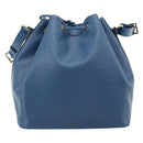 LOUIS VUITTON Epi Petit Noe Schoudertas Blauw M44105 LV Auth ep14776-2