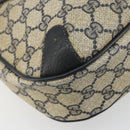 GUCCI GG Supreme Shoulder Bag PVC Navy Gold Auth ep14778-11