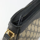 GUCCI GG Supreme Shoulder Bag PVC Navy Gold Auth ep14778-15