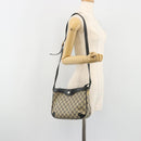 GUCCI GG Supreme Shoulder Bag PVC Navy Gold Auth ep14778-23