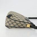 GUCCI GG Supreme Shoulder Bag PVC Navy Gold Auth ep14778-4