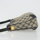 GUCCI GG Supreme Shoulder Bag PVC Navy Gold Auth ep14778-5