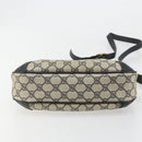 GUCCI GG Supreme Shoulder Bag PVC Navy Gold Auth ep14778-9