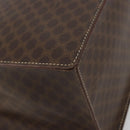 CELINE Macadam Canvas Hand Bag PVC Leather Brown Gold Auth ep14779-16